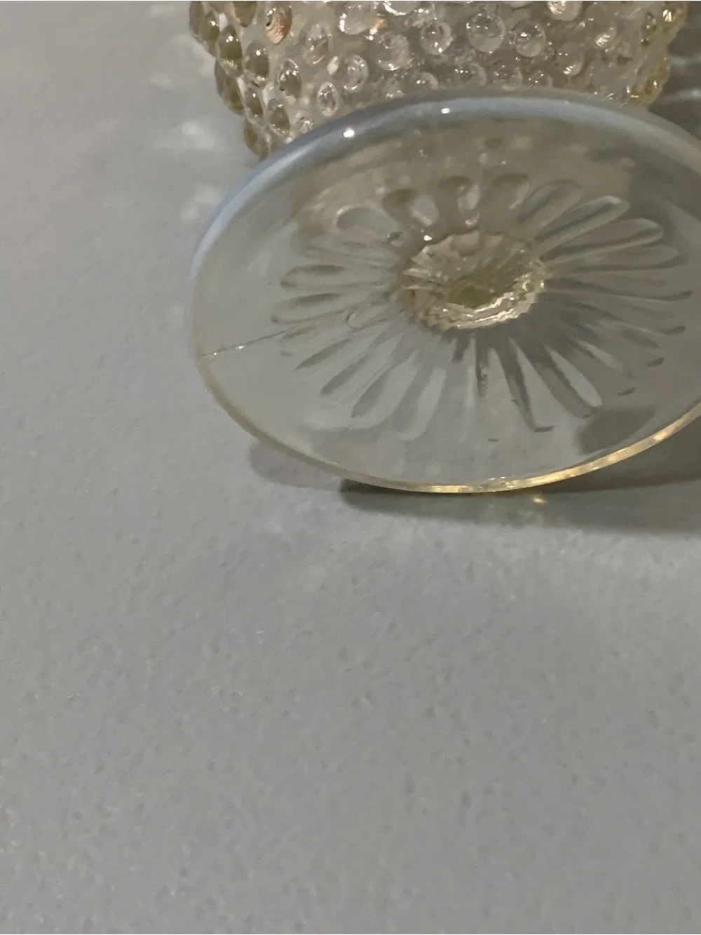 White Hobnail Glass Tumbler Set - Elegant Milk Glass Style